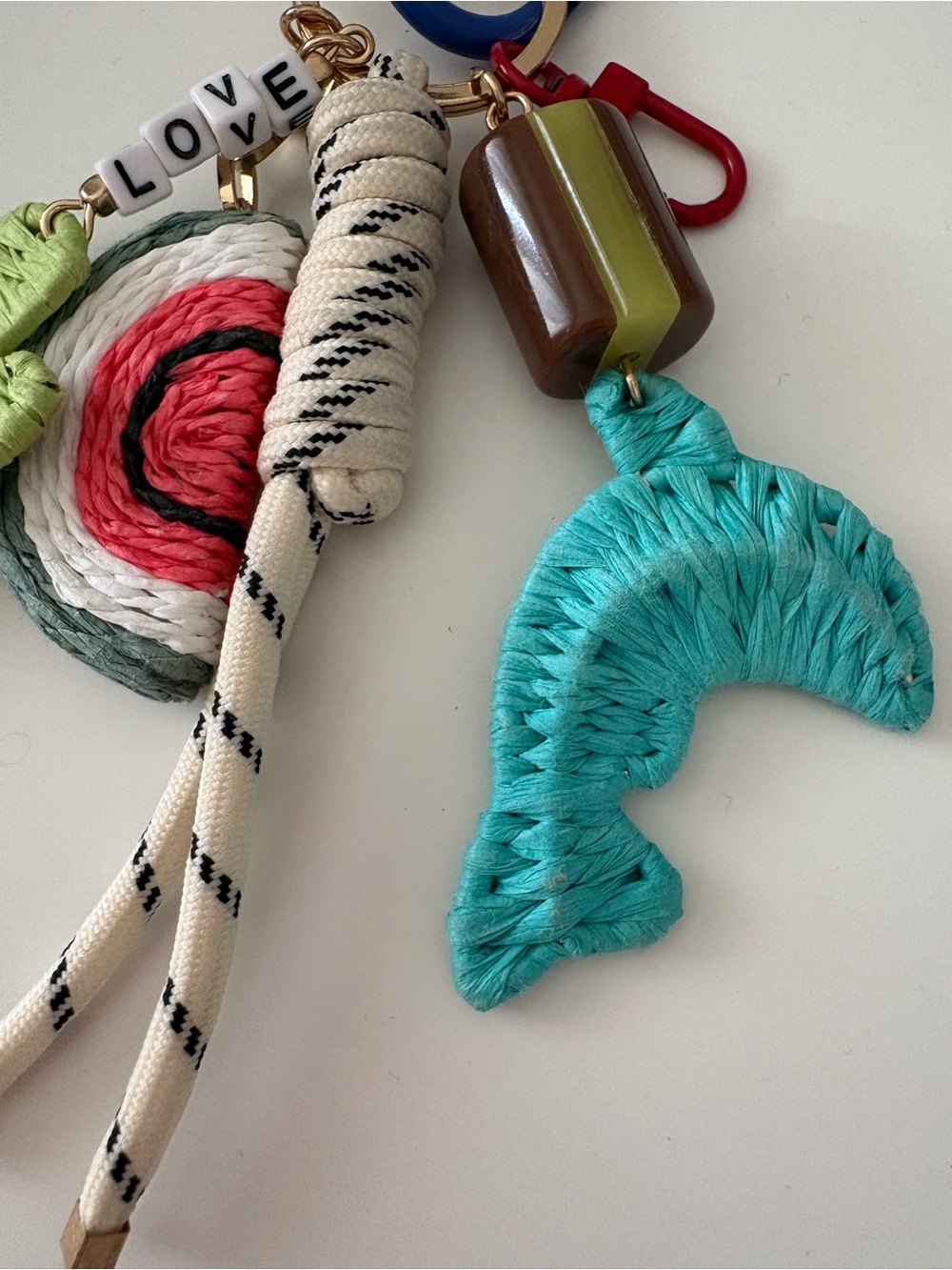 BIMBA y Lola Multi-Charm Bag Charm Keychain Cactus, Watermelon & Dolphin - Picture 3 of 4